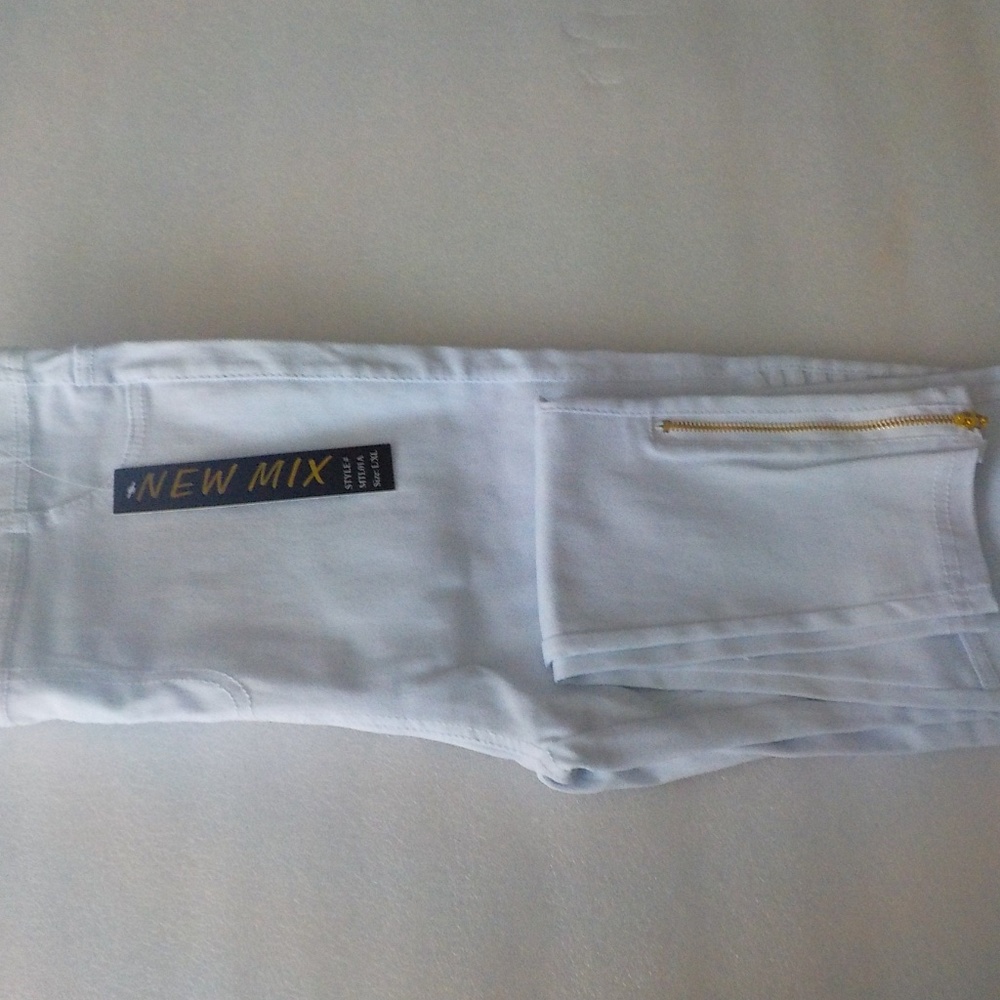 Skinny Stretch Jeans w Ankle Zipper